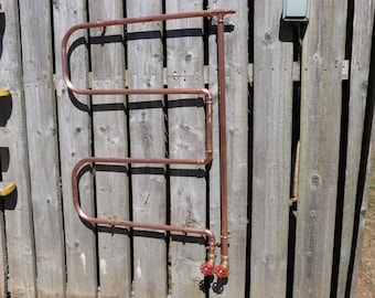 Copper Towel Radiator, Bathroom, Cloakroom. En Suite