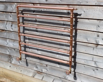 Copper Towel Radiator, Bathroom, Cloakroom. En Suite