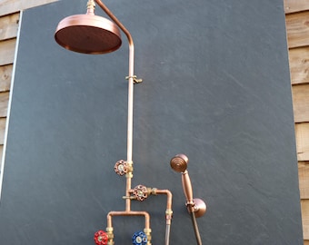 Copper Shower System, Bathroom, Cloakroom. En Suite