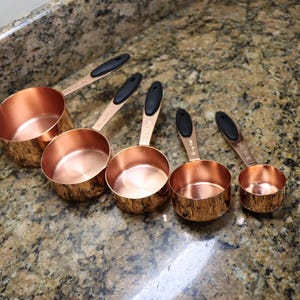 Copper Measuring Cups and Spoons