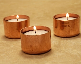 Copper Tealight Holder, 7th Anniversary Present