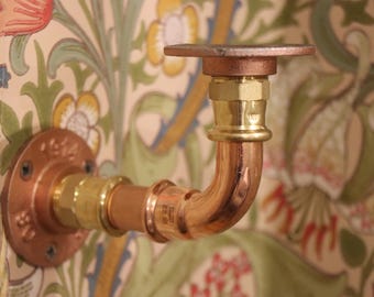 Soportes de estante de cobre (par)