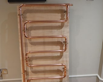 Copper Towel Radiator, Bathroom, Cloakroom. En Suite