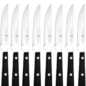 J A Henckels 8 Piece Eversharp Steak Knife Set Knives Stainless Steel Serrated
