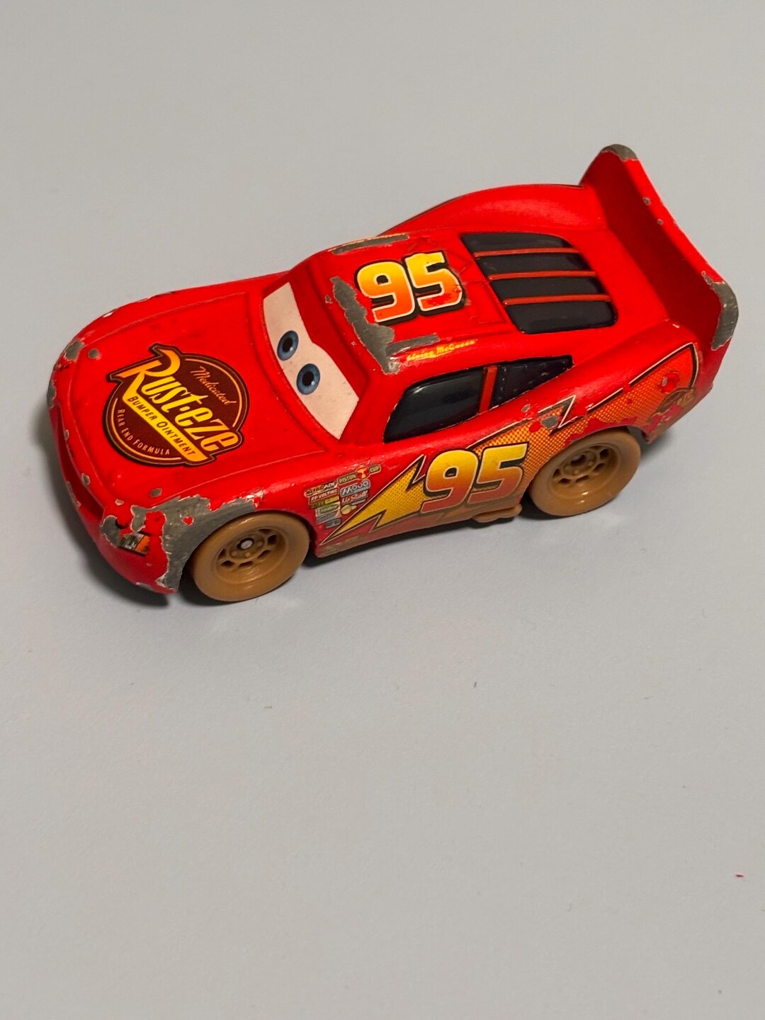 Dirt Track Racing Lightning Mcqueen Racer Disney Pixar Mattel Die Cast ...