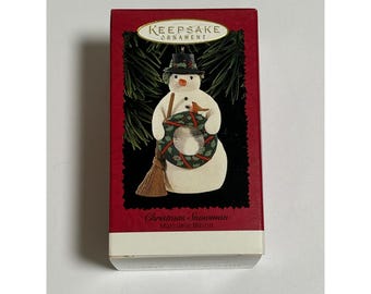 Hallmark Keepsake Ornament Christmas Snowman Marjolein Bastin 1996