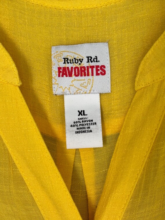Ruby Rd Road V-Neck, Button-Up 3/4 Roll-Tab Sleev… - image 4