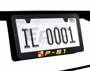 P-51 マスタング戦闘機 ラウシュエディション USA ナンバープレート