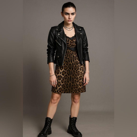 dolce and gabbana leopard sequin dress Dolce & Gabbana Leopard Print Silk Dress IT 44 US 8 Lace Sequin Cocktail  Italy