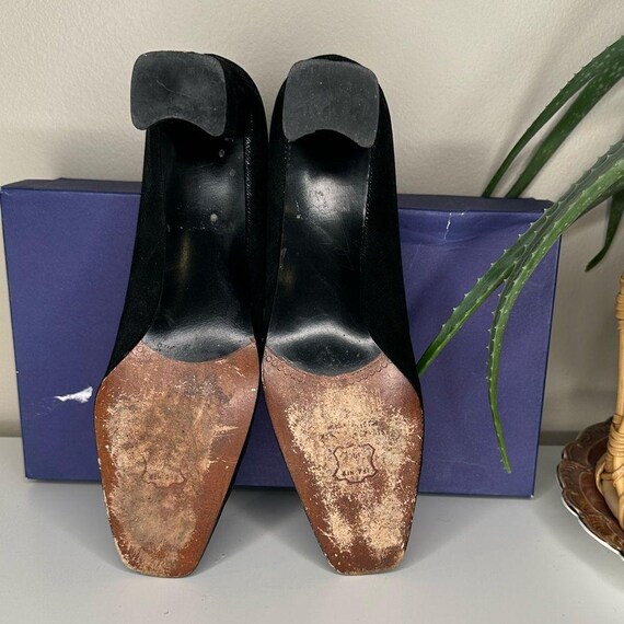 Stuart Weitzman Matrix Black Textured Leather Pum… - image 9