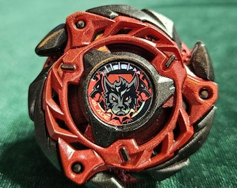 Beyblade X Takara Tomy Fox Brush J0-80DB Custom Painted Beyblade