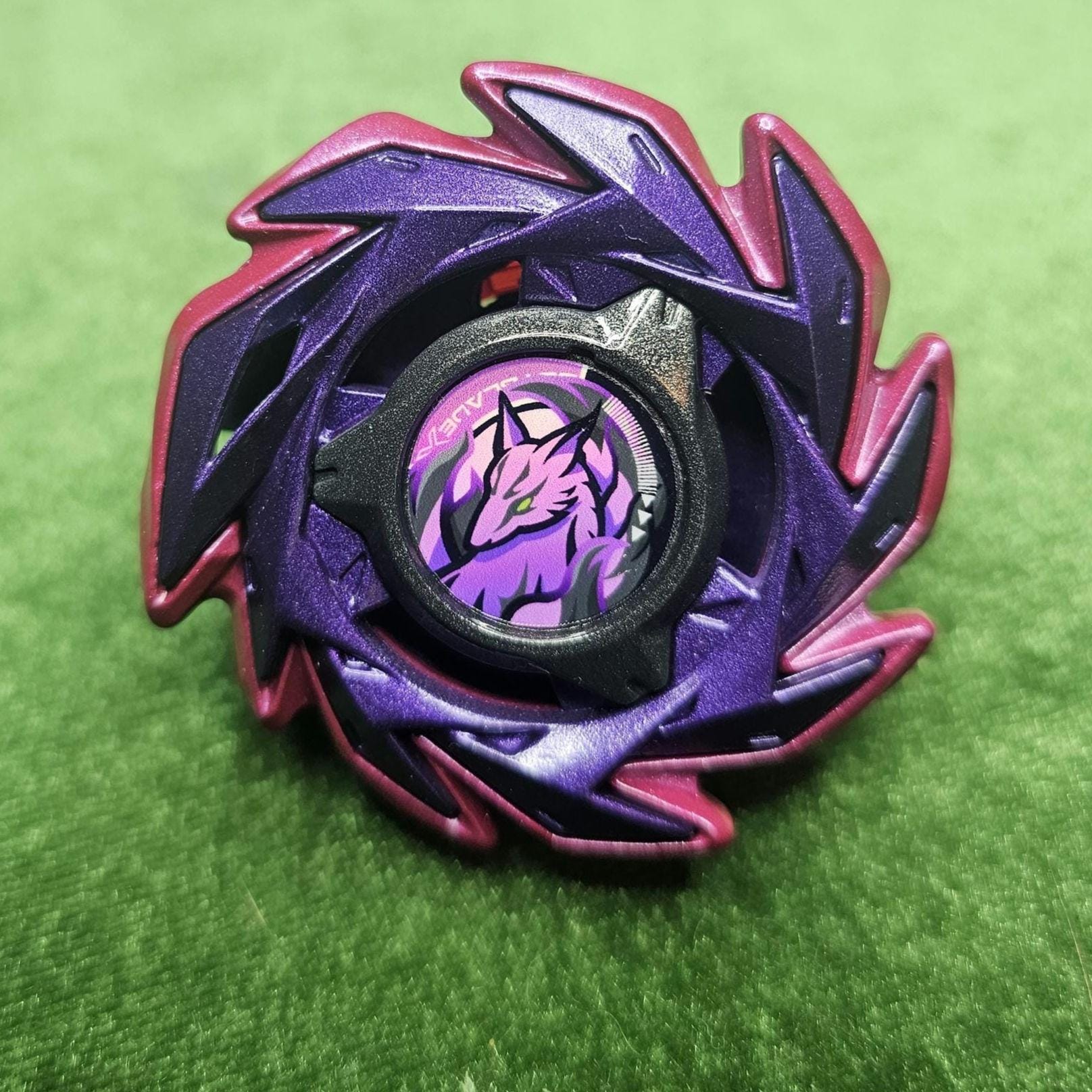 Beyblade X Takara Tomy Fox Brush J9-70GR Custom Painted Beyblade