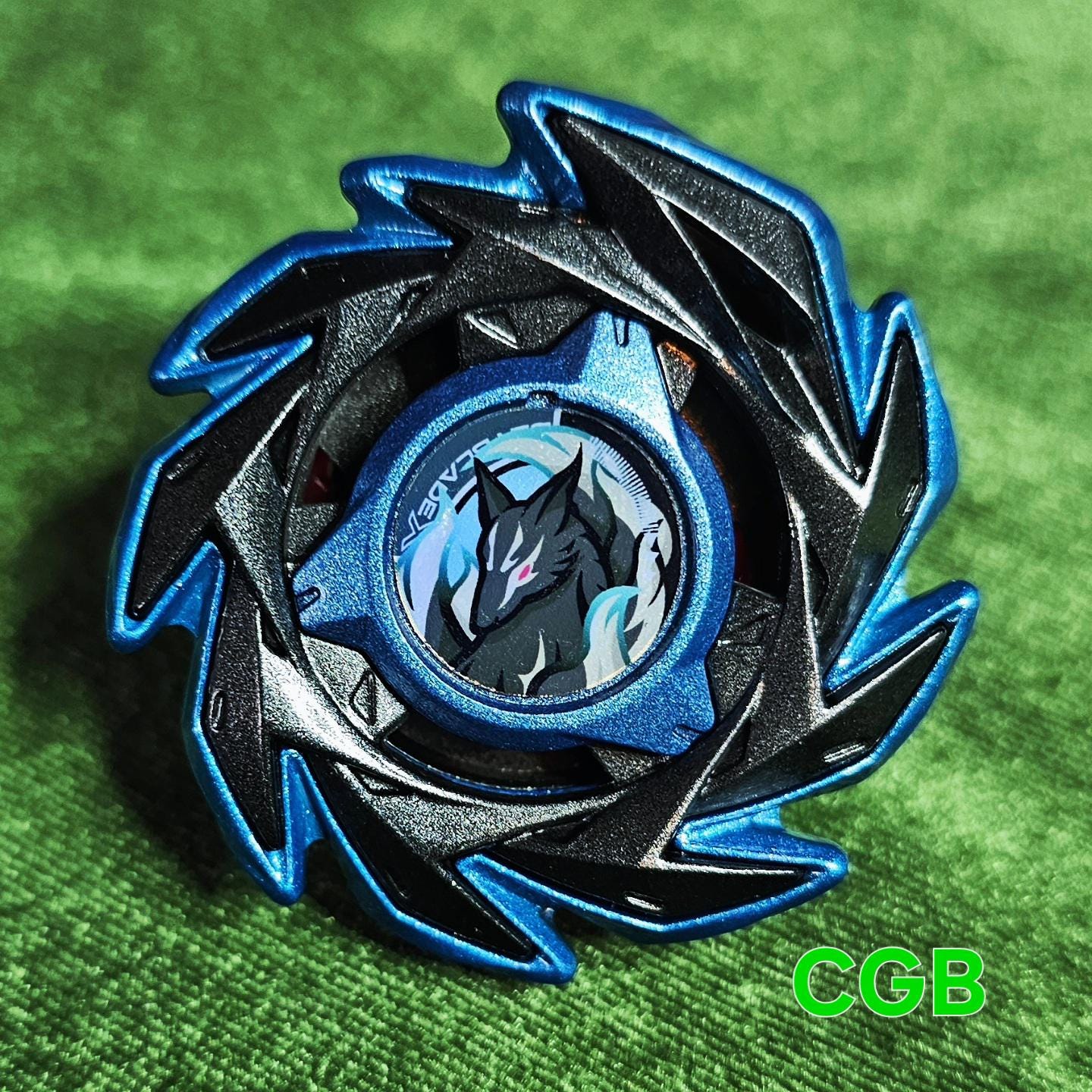 Beyblade X Takara Tomy Fox Brush J0-80DB Custom Painted Beyblade