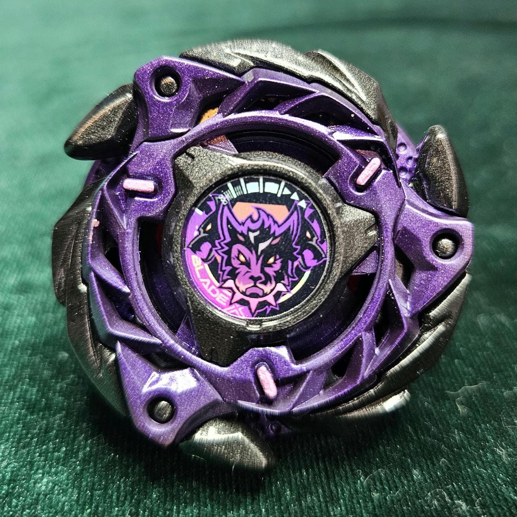 Beyblade X Hasbro CX Flame Cerberus Custom Hand Painted. Purple