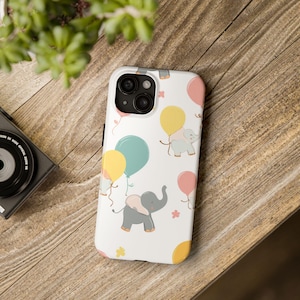 Elephant Phone Case for iPhone 16, 15, 14, 13, 12 Pro, 11, Samsung S24, S23, S22, Elephant Phone Case, Animal Phone Case, Cute Elephants