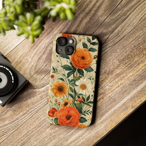 Pastel Roses and Daisies Phone Case for iPhone 15, 14, 13, 12, 11, X, XR, Fancy Phone Case, Coquette Phone Case,
