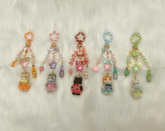 Llaveros de gatitos bebés de Calico Critters - Edición dorada