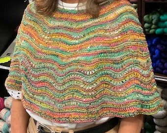 Good Karma Shoulder Cozy Pattern  knitting pattern poncho shoulder wrap