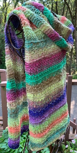 Kind Patterns Be Kind Pattern Knitting Pattern Scarf Textured Stitches Self Striping ...