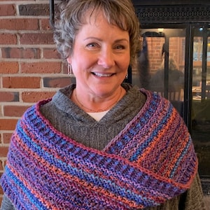 Winterland Pattern  knitting pattern cowl wrap möbius infinity