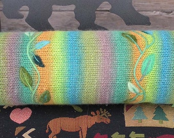 Bolster Pillow with Needle Felted Embellishments Pattern