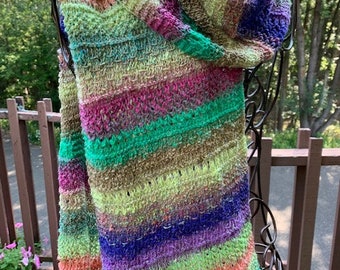 Be Kind Pattern  knitting pattern scarf textured stitches self striping yarn
