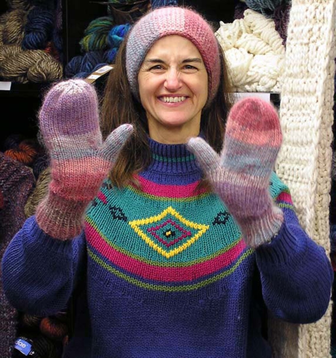 Easy Mittens and I Cord Headband Pattern Etsy