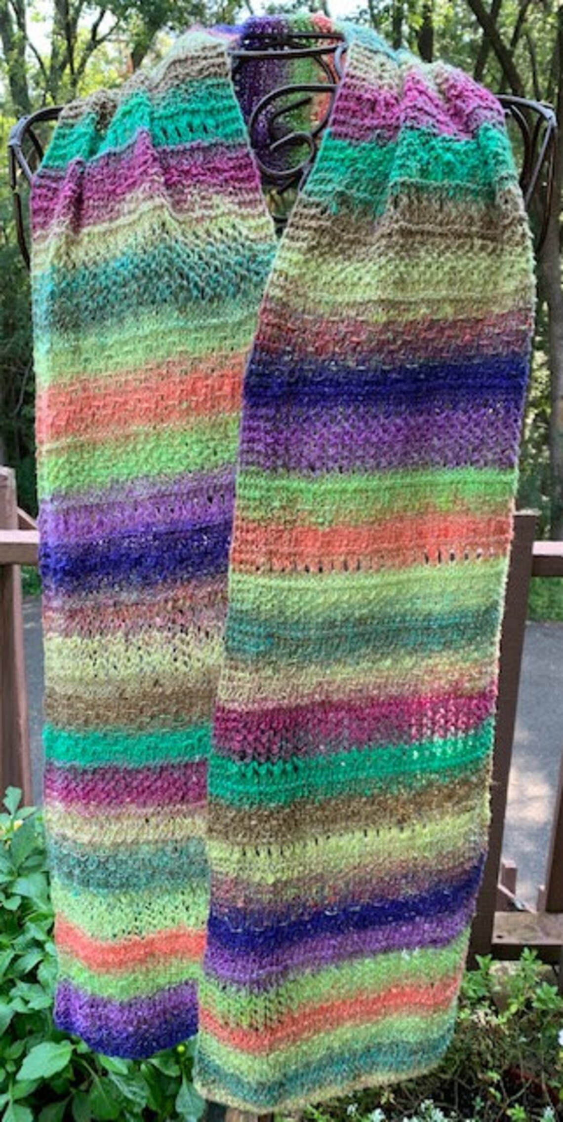 Kind Patterns Be Kind Pattern Knitting Pattern Scarf Textured Stitches Self Striping ...