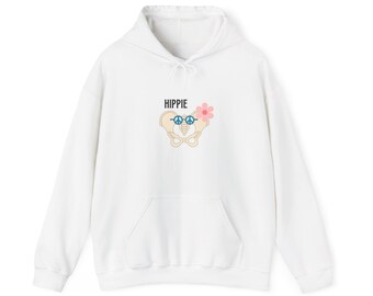 Bluza z kapturem hipisowska