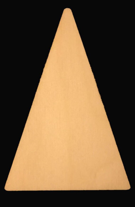 Triangle shape Natural Craft Wood Cutout 1775 Etsy