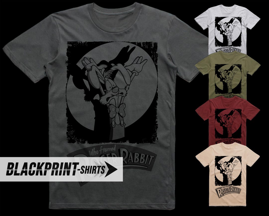 Who Framed Roger Rabbit V7 Movie Poster T Shirt Blackprinted Vintage ...