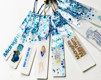 Taylor Swift Midnights album bookmarks with tassel (5.5"x1")