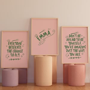 Custom Wicked Quote set of 3 Digital Wall Art Trendy Wicked Musical Printable Nursery Prints Empowering Quote for Women Kids Room Decor.