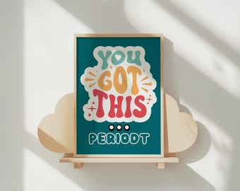 You Got this Wall Art Classroom Daily Motivational Prints Inspirational Quote Decor for Kids Nursery Positive Affirmation Digital Printable.