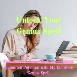 Unlock Your Genius Spell | Limitless Talent & Mastery | Pass Exams, Learn Skills, Boost Creativity | Remote Ritual Casting