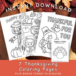 Thanksgiving Coloring Pages for Kids, Thanksgiving Coloring Pages, Turkey in Disguise, Fall Themed Coloring Pages