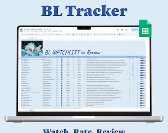 BL Drama Tracker Template: Google Sheets (Digital Download)