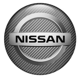 シリコン製カーチューニングエンブレム | 車内用自己接着エポキシ樹脂ステッカー ロゴ 日産 | 高品質エンブレム/全サイズ