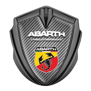 Metal self-adhesive Sticker Abarth for car interior and exterior/Excellent quality Badge/ Metal emblem size 60/65mm