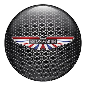 Silicone Car Tuning Emblem | Car Interior Self-Adhesive Epoxy Resin Sticker Logo Aston Martin | High Quality Emblem/All Size