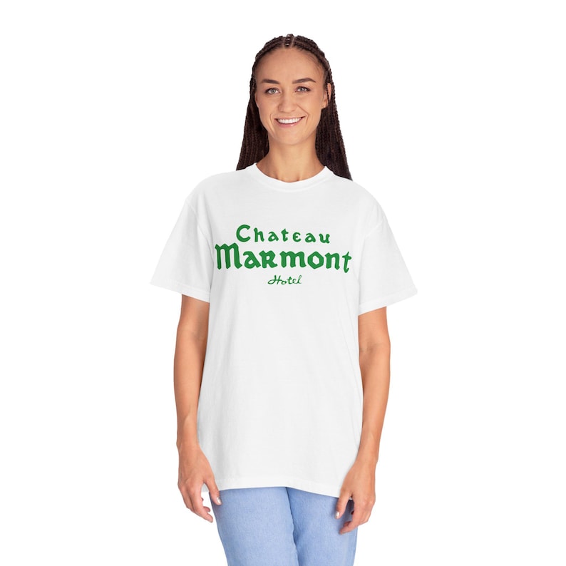 Vintage Vibe Chateau Marmont Graphic Tee, Retro Comfort Colors Unisex Garment-Dyed T-shirt, Slouchy Shirt image 4