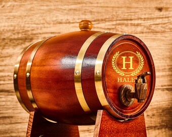 Botte di whisky in rovere incisa, botte di whisky per papà, botte di bourbon personalizzata, bar per la casa maschile, regali per lo sposo, regali per il testimone dello sposo, regali per papà e nonno