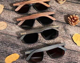 Personalized Wooden Sunglasses, Groomsmen Sunglasses, Groomsmen Gifts, Custom Engraved Sunglasses, Groomsmen Proposal, Wedding gift for guys