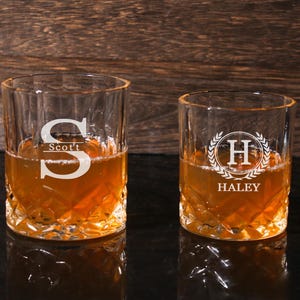 Personalized Whiskey Glass , Whiskey glass Barware Customize, Groomsmen Gift, Best Man Gift, Men Gifts, Whiskey Lovers Gifts for Him