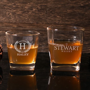 Personalized Whiskey Glass , Whiskey glass Customize, Groomsmen Gift, Best Man Gift, Men Gifts, Whiskey Lovers Gifts for Him,Gift for Dad