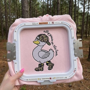 Silly Goose On The Loose Embroidery, Silly Goose Embroidery File, Funny Goose Embroidery Design, Leopard Goose Design, Digital Download