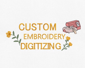 Extra Fee for Custom Request - Custom Embroidery Digitizing, Personalized Logo Digitizing, Embroidery Digitizing Service