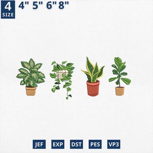 Pflanze Stickdatei, Gartenarbeit, Maschinenstickerei, Crazy Plant Lady, Pflanzenliebhaber, Instant Download