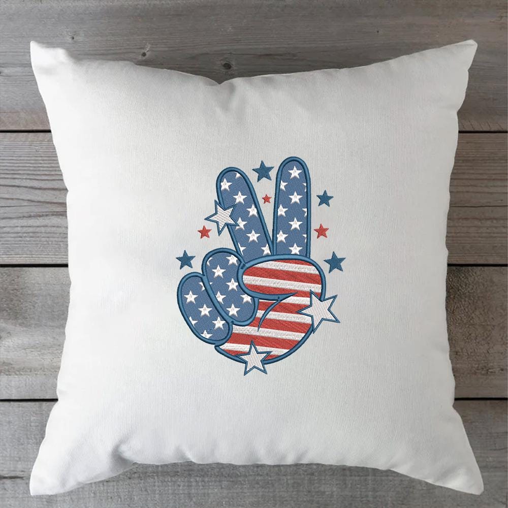 7月4日の素敵な刺繍デザイン、アメリカの素敵な刺繍、アメリカの愛国的