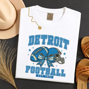 Detroit Football Team Embroidery Design, Vintage Helmet and Ball Machine Embroidery File, Game Day Football Machine File, Instant Download